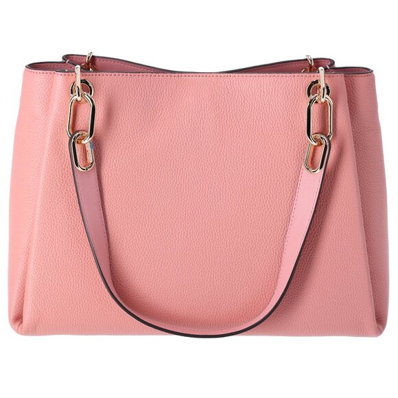 Michael Kors Trisha Large Triple Gusset Compartment Shoulder Tote Primrose Pink - Picture 6 of 9